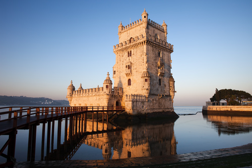 Morning at Belem Tower in Lisbon Stock Photo 05