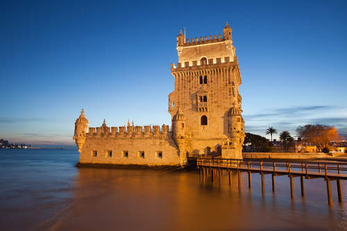 Morning at Belem Tower in Lisbon Stock Photo 12