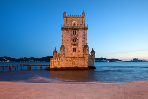 Morning at Belem Tower in Lisbon Stock Photo 14