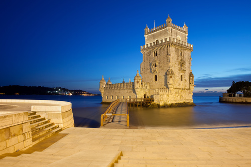Morning at Belem Tower in Lisbon Stock Photo 15
