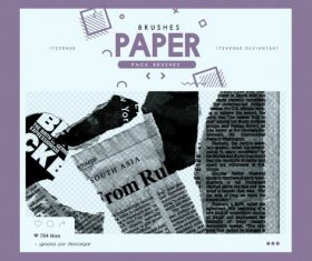 New Paper Photoshop Brushes