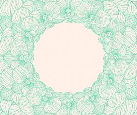 Orchid frame vector material