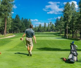 Playing Golf Stock Photo 02