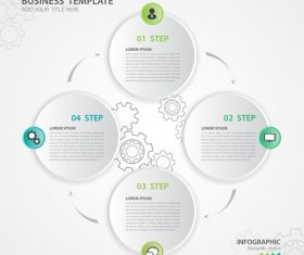 Polygon presentation infographic template vector 02