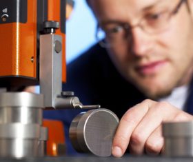 Precision measurement Stock Photo