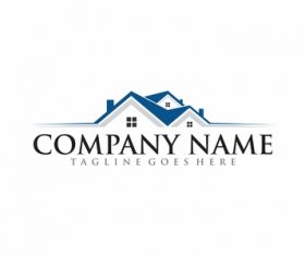 Real estate design logo vectors 02