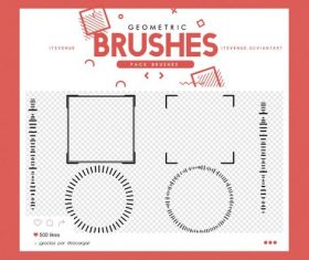Simple Geometric Photoshop Brushes