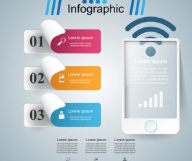 Smartphone slice paper three vector