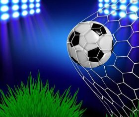 Soccer field background design vector material