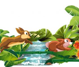 Squirrel animal illustration vector