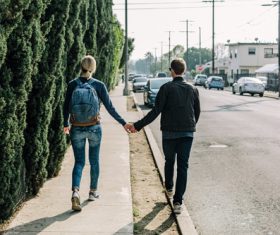 Stock Photo Couple holding hands