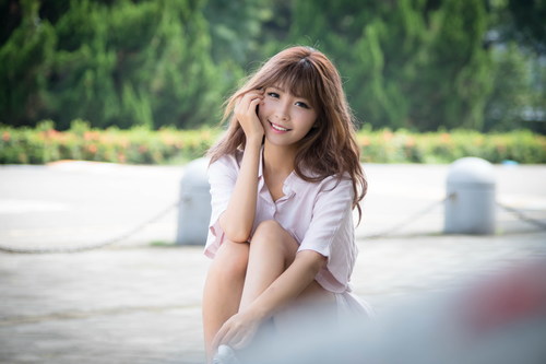 Stock Photo Cute smiling asian girl