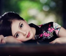 Stock Photo Fair-skinned Asian beauty