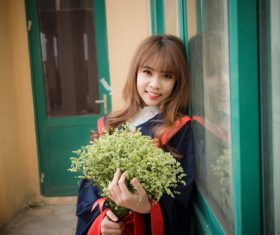 Stock Photo Girl graduation photo