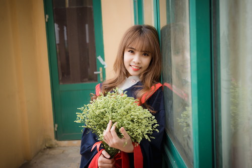 Stock Photo Girl graduation photo