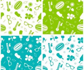 Summer pattern vector material