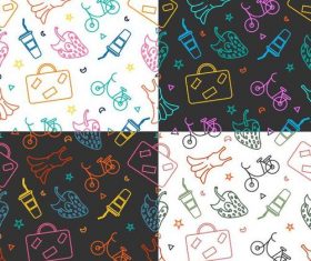 Summer vacation pattern seamless vector