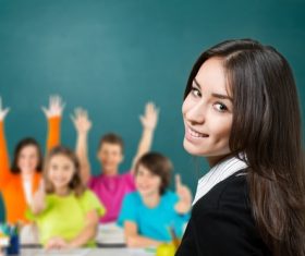 Teachers and students Stock Photo 02