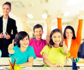 Teachers and students Stock Photo 07