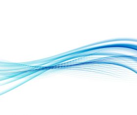 Three-dimensional line waves abstract vector 01