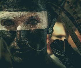 Tribal man Stock Photo