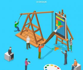 Vector stereo character scene 01