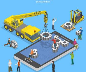 Vector stereo character scene 03