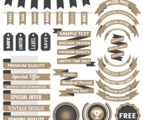 Vintage Badge & Objects05-Vector