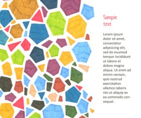 Watercolor polygonal vector background 01