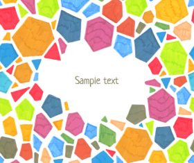 Watercolor polygonal vector background 02