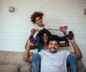 We are happy family Stock Photo 03