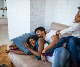 We are happy family Stock Photo 07