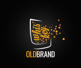 Whiskey logo design vectors 02