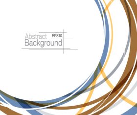 White background with abstract circle vector 01