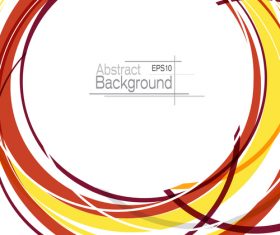 White background with abstract circle vector 02