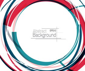 White background with abstract circle vector 03