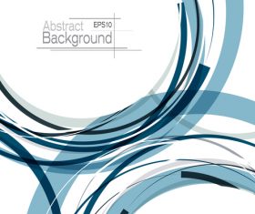 White background with abstract circle vector 04