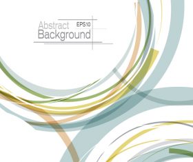 White background with abstract circle vector 05