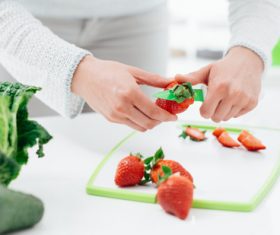 Woman prepare vegetables Stock Photo 01