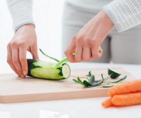 Woman prepare vegetables Stock Photo 05