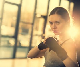 Womens fight Stock Photo