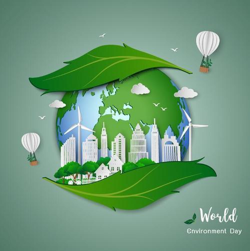 World environment day poster vector