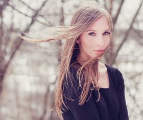 Woman wearing kimono salute Stock Photo