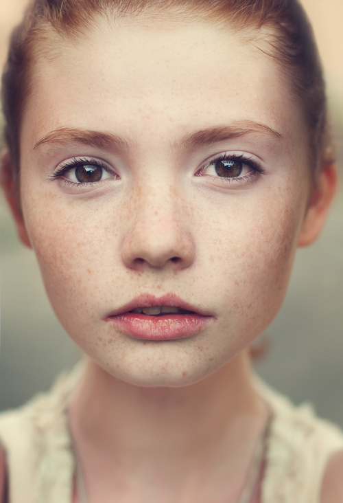 Young girls face Stock Photo 01