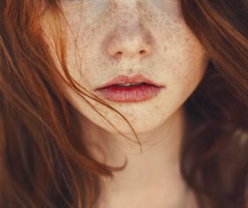 Young girls face Stock Photo 02