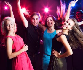 Young people in nightclub party Stock Photo 01