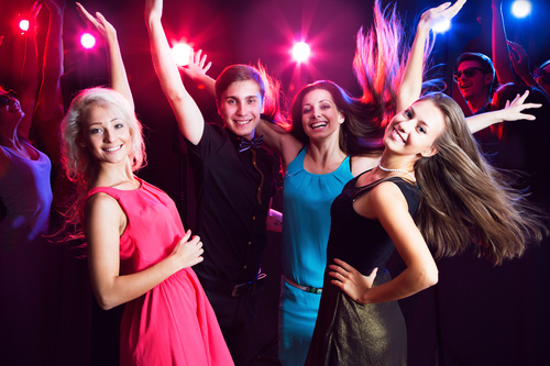 Young people in nightclub party Stock Photo 01