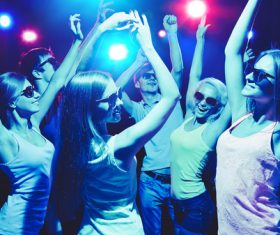 Young people in nightclub party Stock Photo 02
