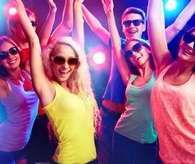 Young people in nightclub party Stock Photo 05