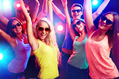 Young people in nightclub party Stock Photo 05 free download